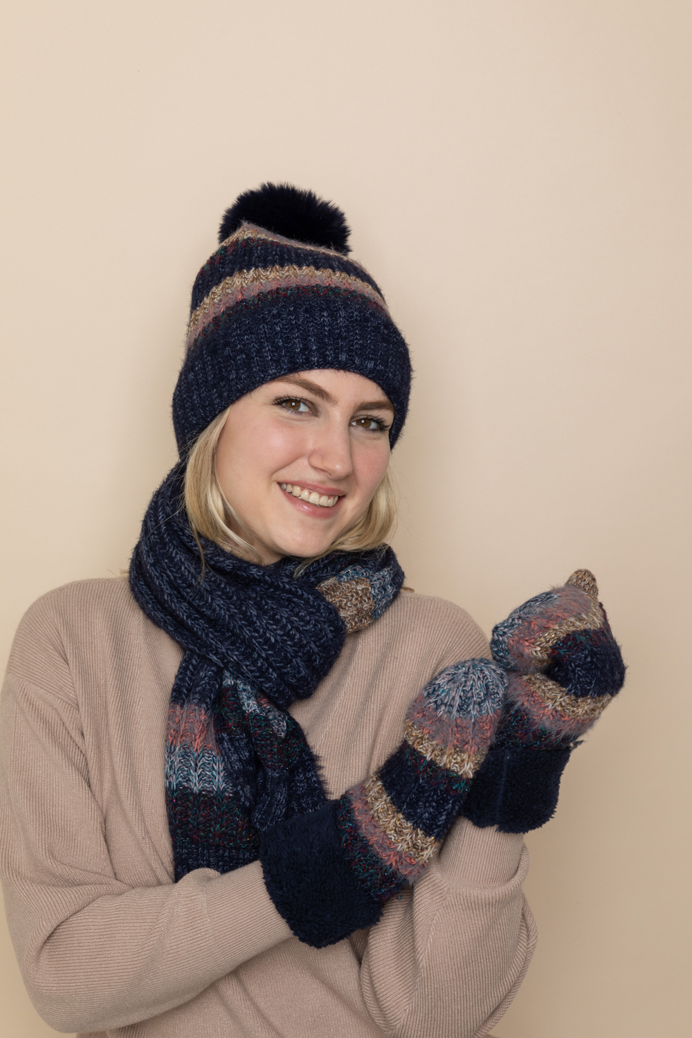 Bonnet écharpe haute qualité Chic Pour Femmes