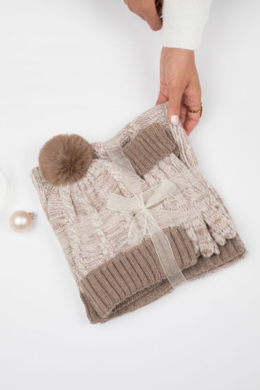 Echarpe bonnet gants femme