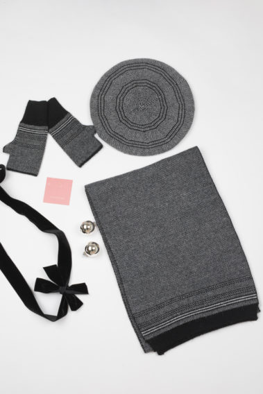 Ensemble écharpe bonnet mitaine