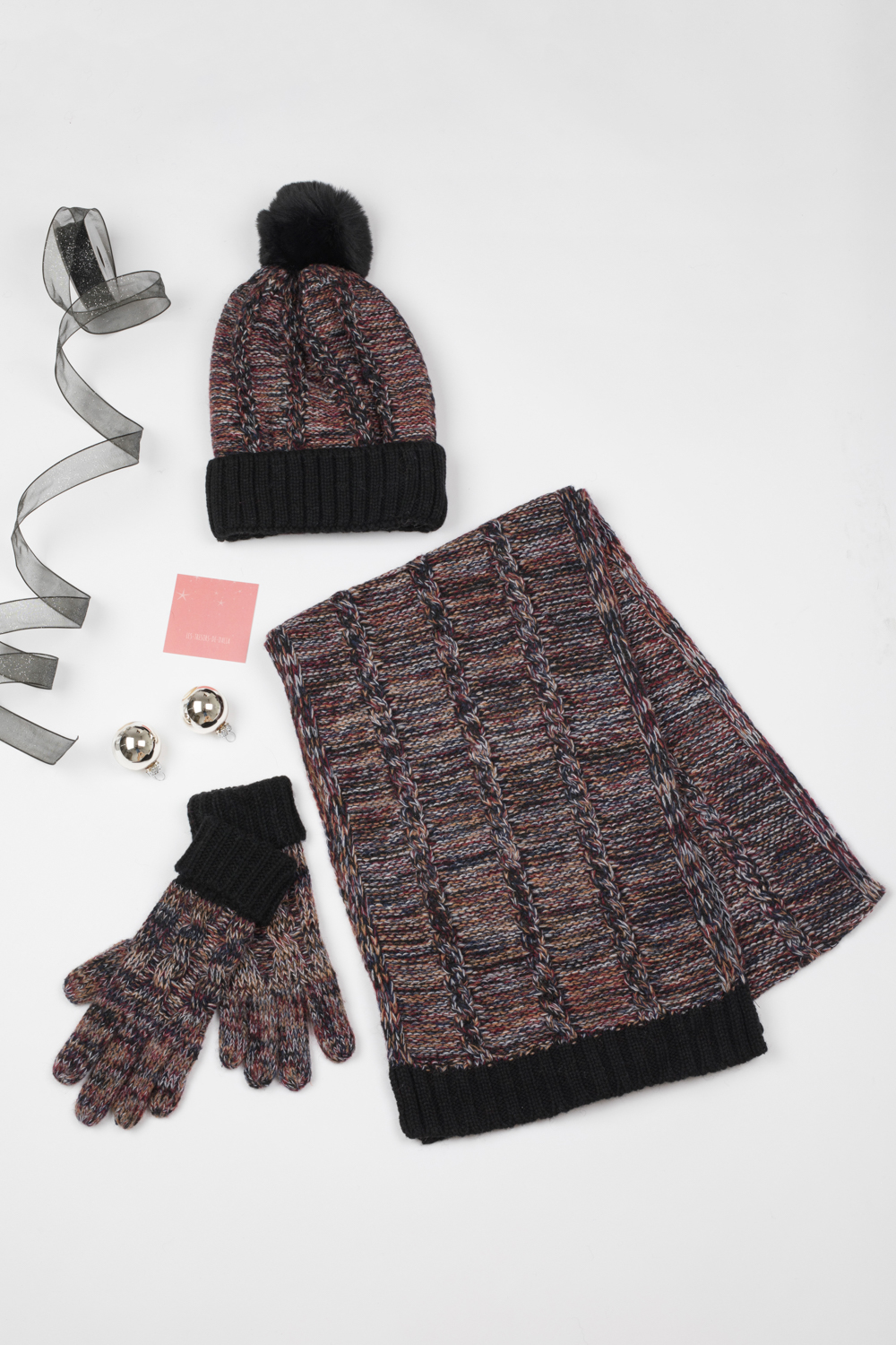 Ensemble Bonnet, écharpe Et Gants Pour Fille 4-10 Ans – Doux, Chaud, Confortable – 3 Pièces Pour L'hiver – Fiohiros - 12