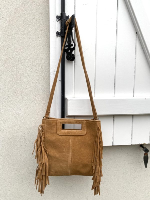Sac bandoulière franges
