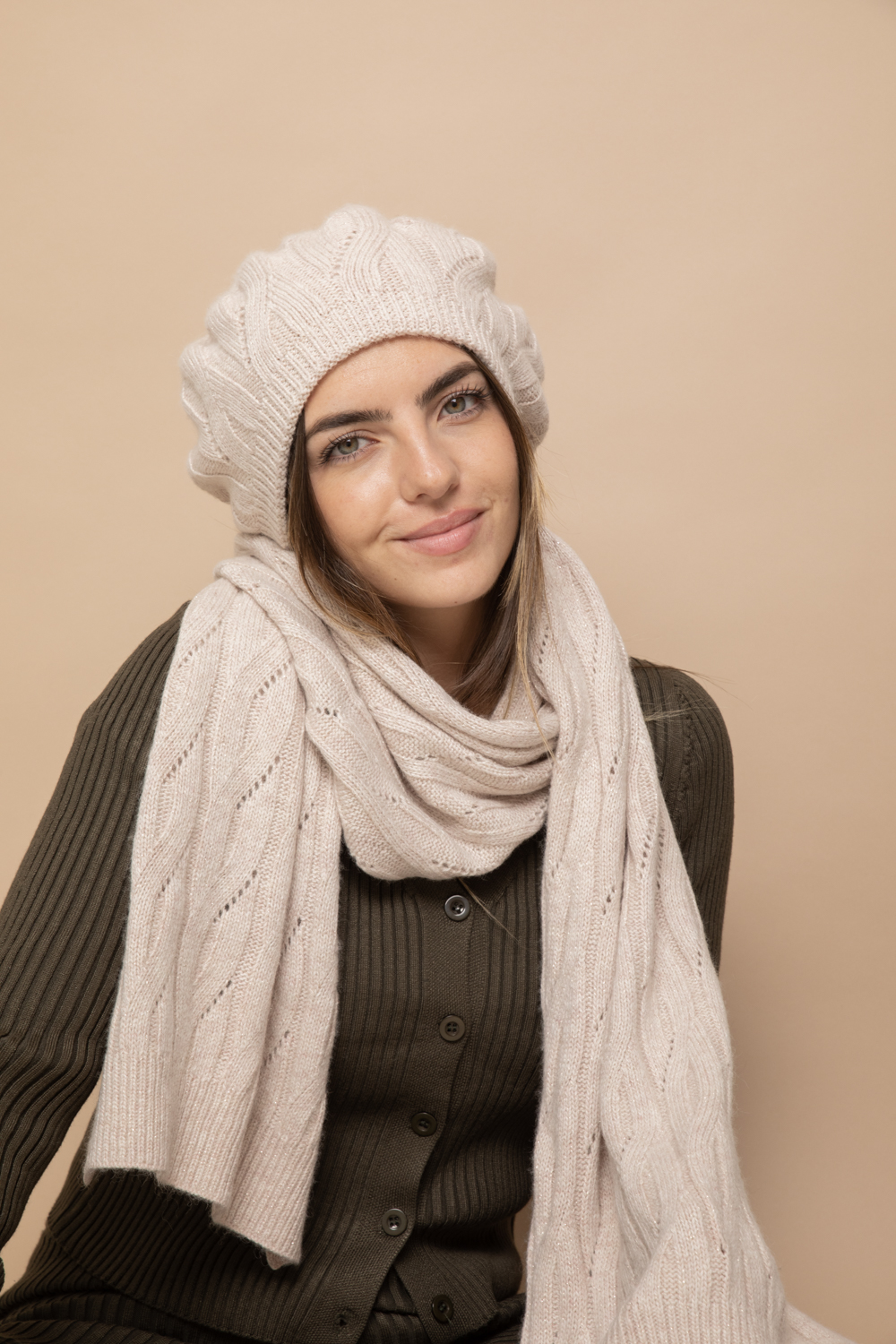 Bonnet + Echarpe Helena Beige – Le Dressing de cloé