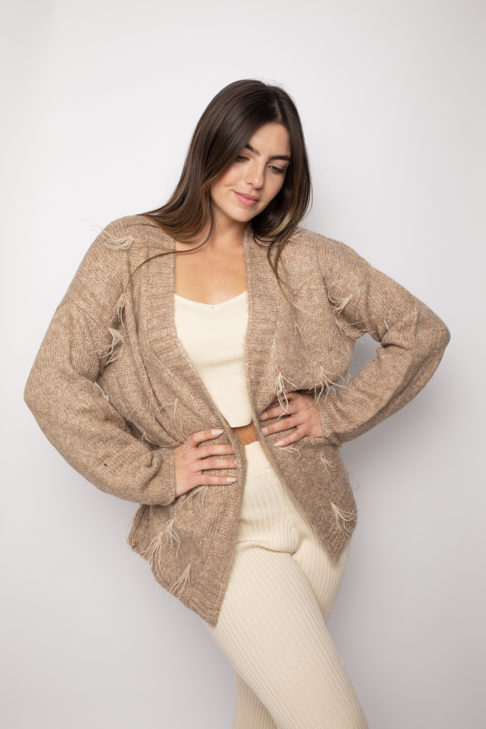 gilet beige femme habillé